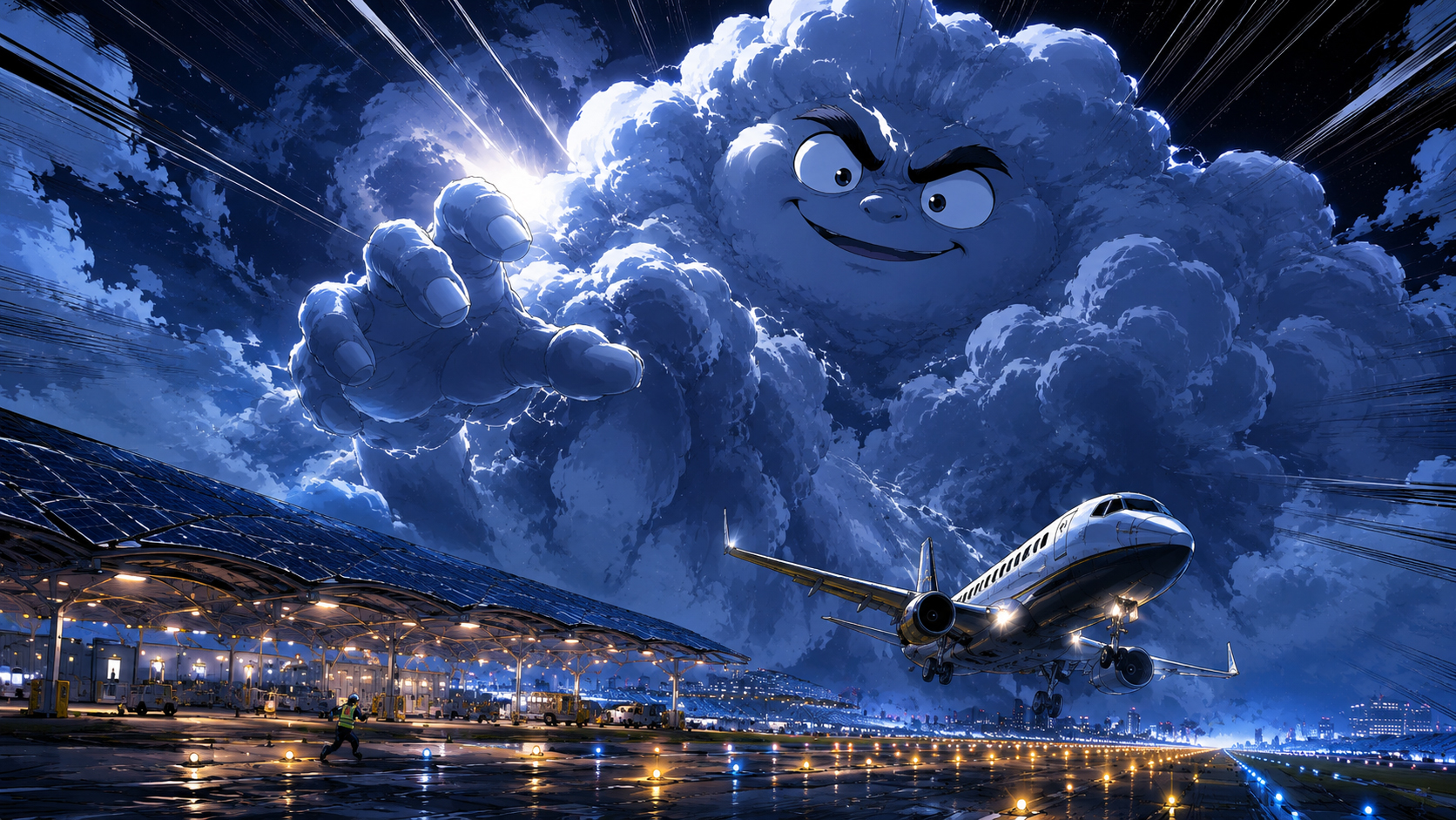 Cloudzilla blocks the sun