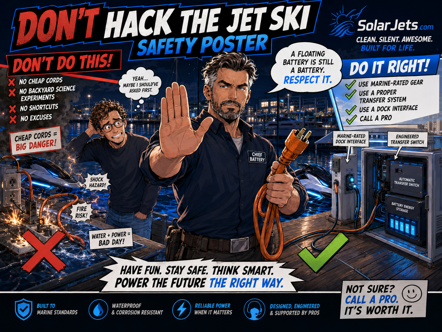 Do not hack the Jet Ski safety poster